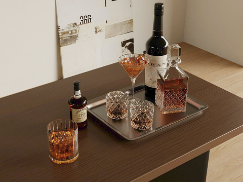  酒水 酒瓶 酒杯 洋酒su模型 