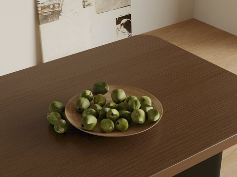  水果 果盘su模型 