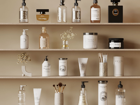  洗漱用品 香薰 精油su模型 