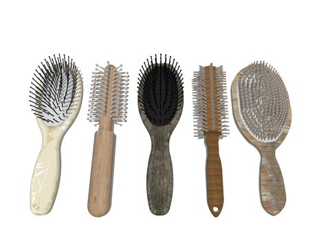  气垫梳子 头梳su模型 