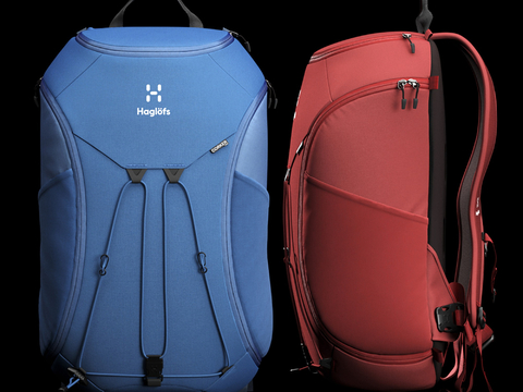  双肩包 背包 书包su模型 