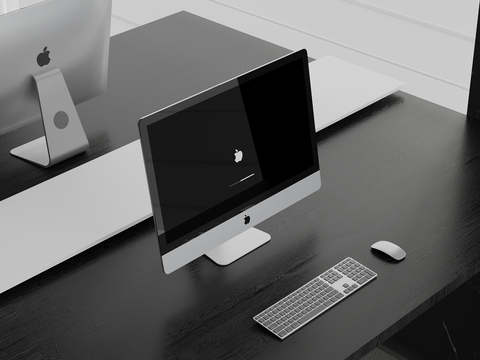  现代电脑 鼠标 键盘su模型 