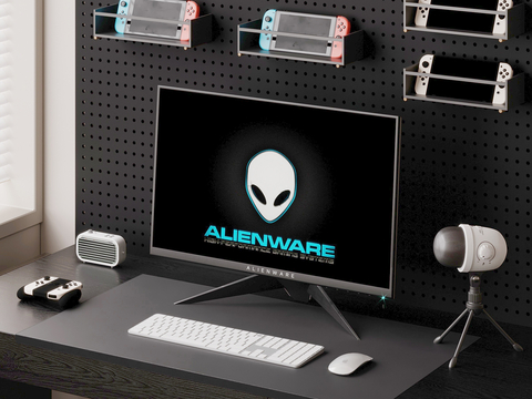  现代电脑 鼠标 键盘su模型 