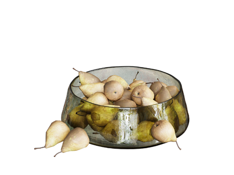  水果 果盘 梨子su模型 