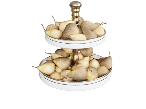  水果 果盘 梨子su模型 