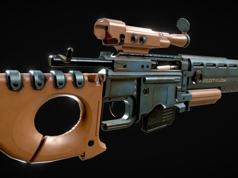  狙击步枪su模型 