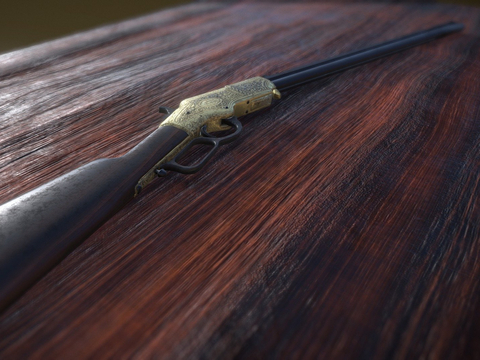  老式步枪 枪支 枪械su模型 