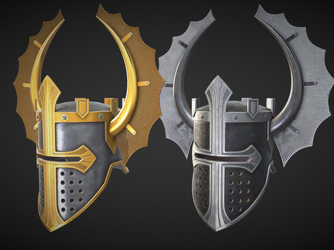  骑士头盔 钢盔su模型 