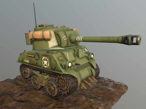  军事坦克 履带车 装甲车su模型 