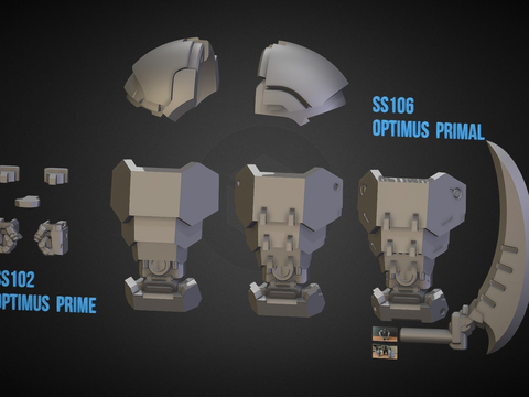  机械零件 科幻零件su模型 