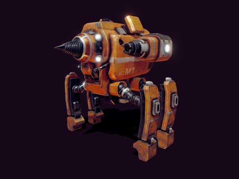  探险机器人su模型 