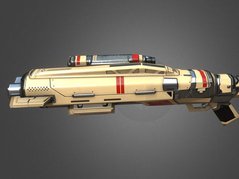  科幻霰弹枪 枪支 枪械su模型 