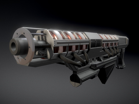  高轨道炮su模型 