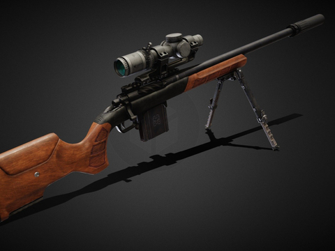  雷明顿700步枪 枪支 枪械su模型 