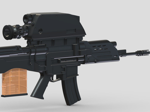  冲锋枪 枪支 枪械su模型 