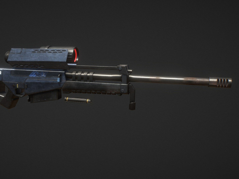  狙击步枪 枪支 枪械su模型 