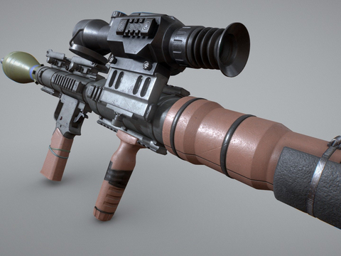  火箭发射器su模型 