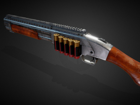  手枪 枪支 枪械su模型 