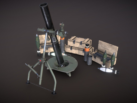  M120迫击炮su模型 