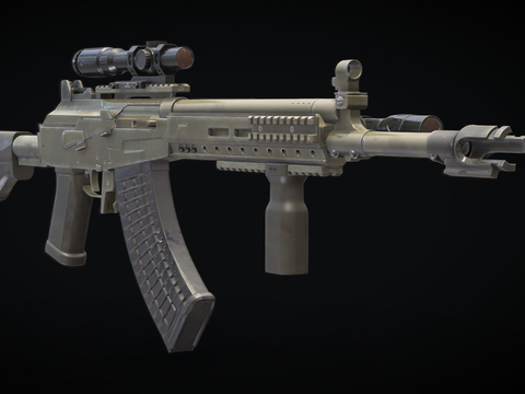  RK62 M3-突击步枪 枪支 枪械su模型 