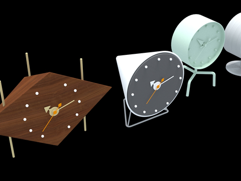  现代闹钟su模型 