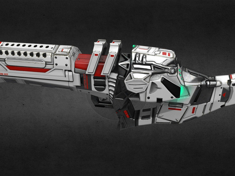  科幻步枪 枪支 枪械su模型 