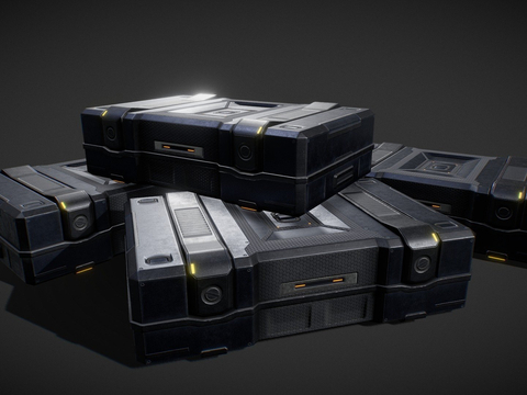  科幻盒子su模型 