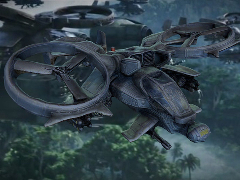  阿凡达炮艇 科幻舰 战列舰su模型 