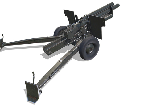  榴弹炮 WW2陆军炮su模型 