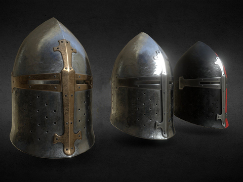  头盔 钢盔su模型 