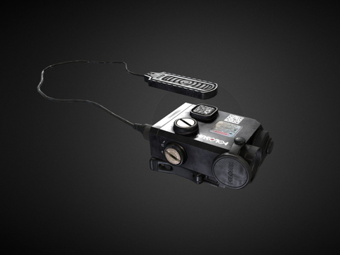  双激光瞄准镜su模型 