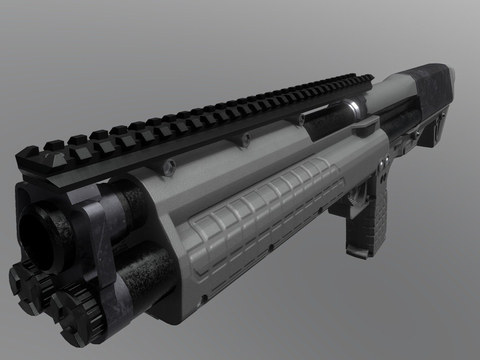  科幻手枪 枪支 枪械su模型 