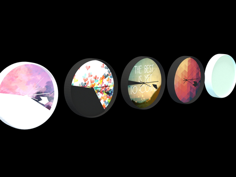  现代闹钟su模型 