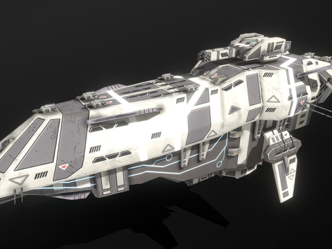 太空船战舰su模型 