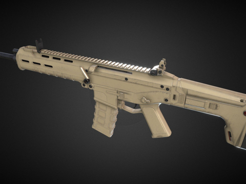  自动步枪su模型 