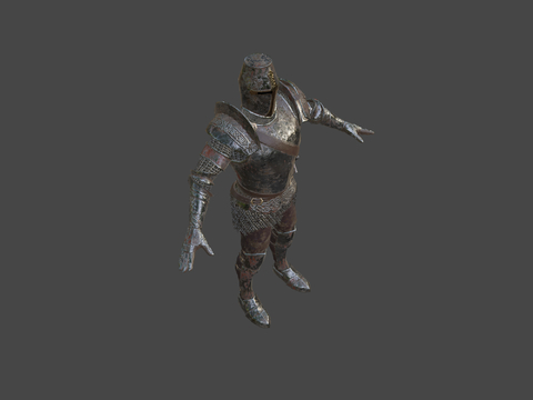  中世纪骑士su模型 