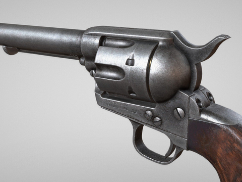  左轮手枪su模型 