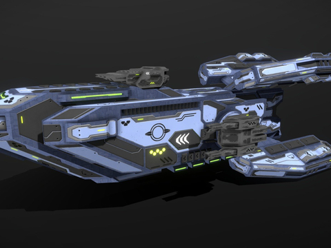  科幻飞船su模型 
