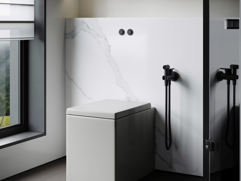  马桶 座便器 马桶喷枪su模型 