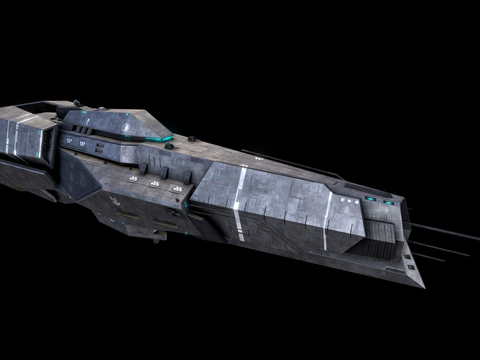  近战潜行者战舰su模型 