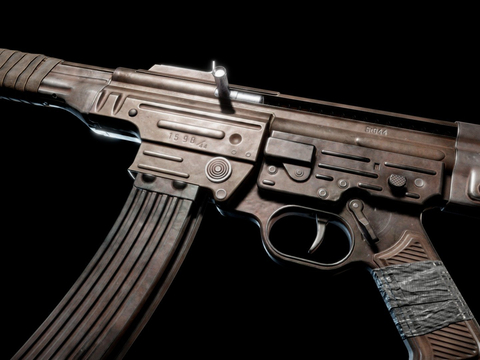  末日冲锋枪su模型 