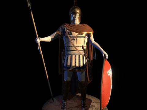  重装步兵su模型 