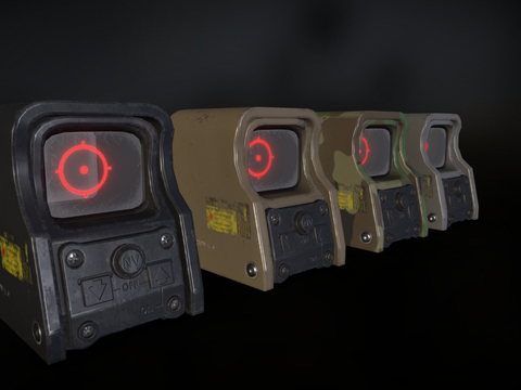  全息瞄准镜su模型 