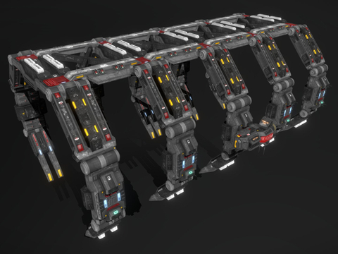  四级造船厂su模型 