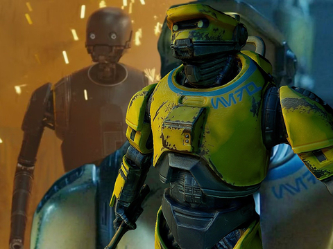  带锤星球大战机器人su模型 