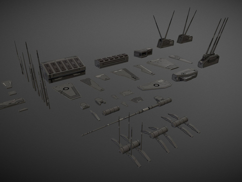  科幻太空船su模型 
