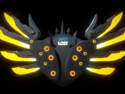  单位失踪盾牌su模型 