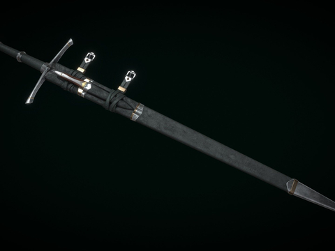  Strider的剑带鞘和刀su模型 