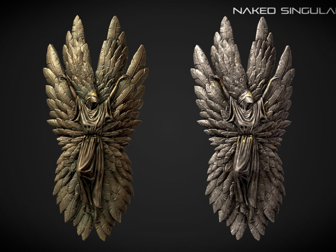  翼盾-中世纪黑暗幻想武器su模型 