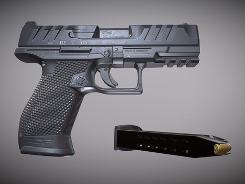  紧凑型手枪su模型 